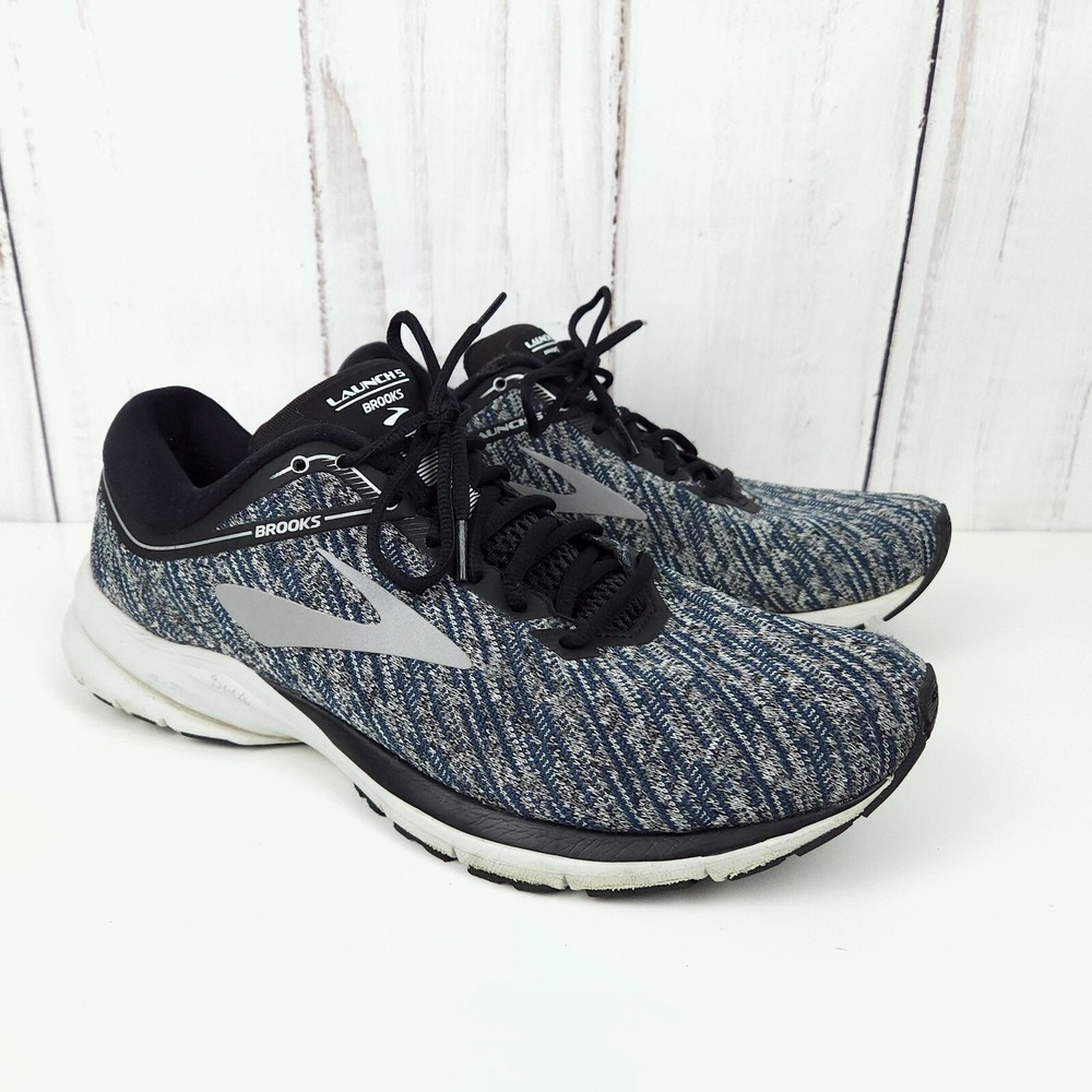 Brooks Mens Launch 5 1102781D039 Gray Running Shoes Sneakers Size 12.5 D
